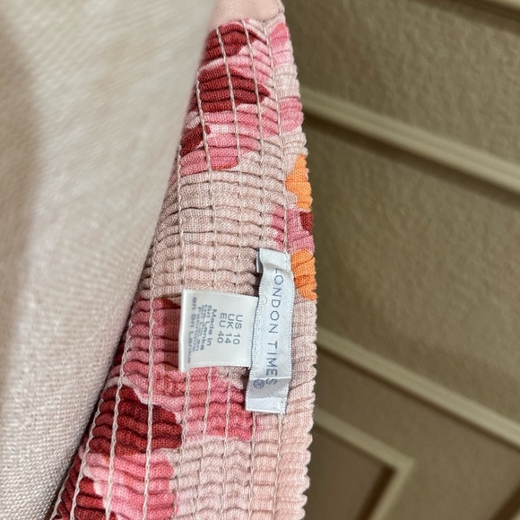 LONDON TIMES Women’s Floral Puff Sleeve Empire Waist Midi Dress. Size 10 - Picture 10 of 12